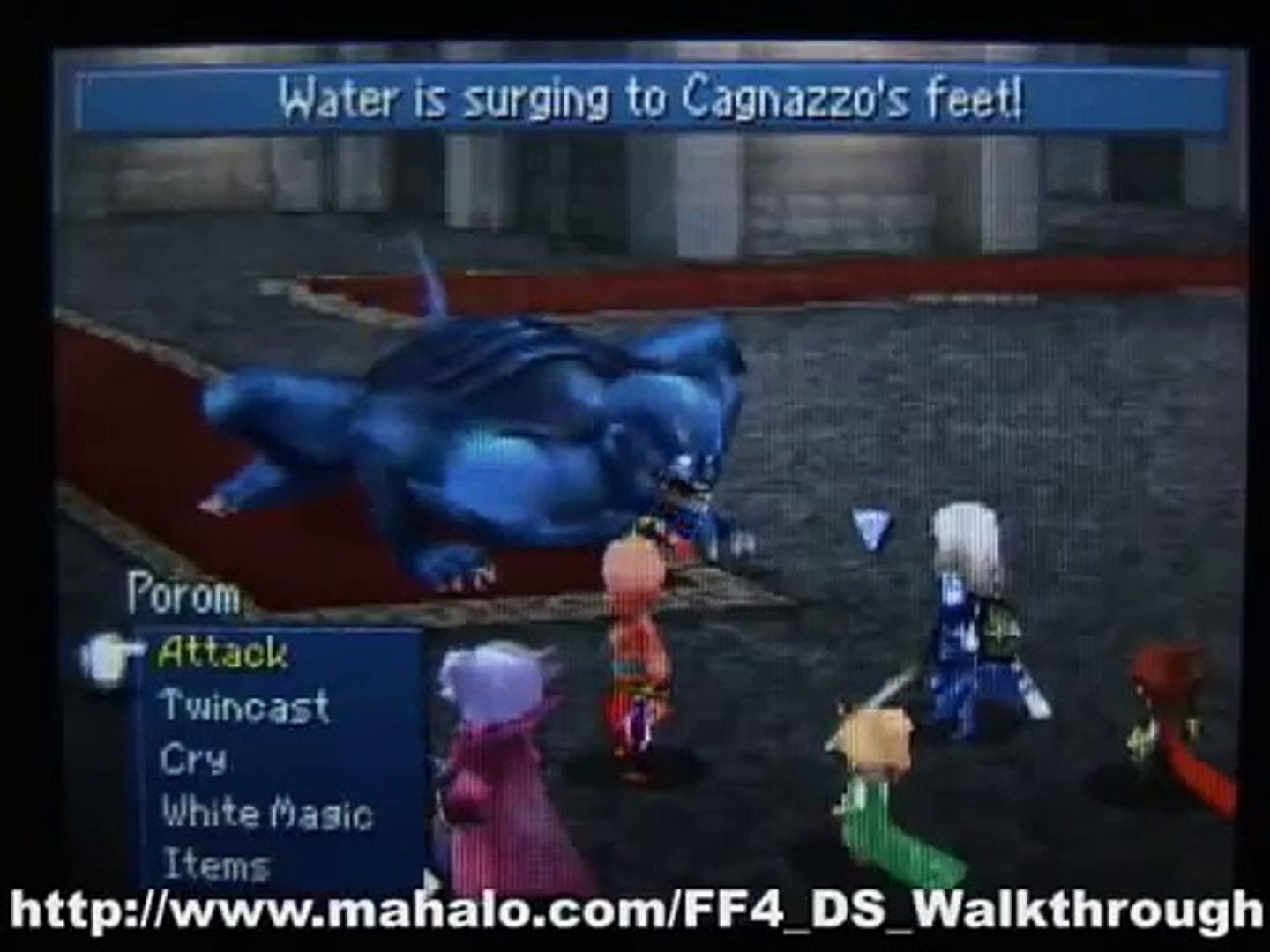 Final Fantasy 4 Boss Fight Cagnazzo Video Dailymotion