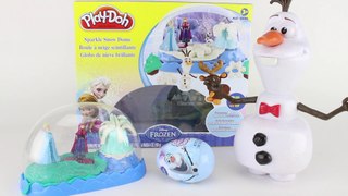 PLAYDOH Sparkle Dome with FROZEN Queen Elsa Princess Anna and OLAF