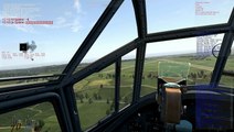 Cliffs of Dover Flying through 3 hangars with Ju 88