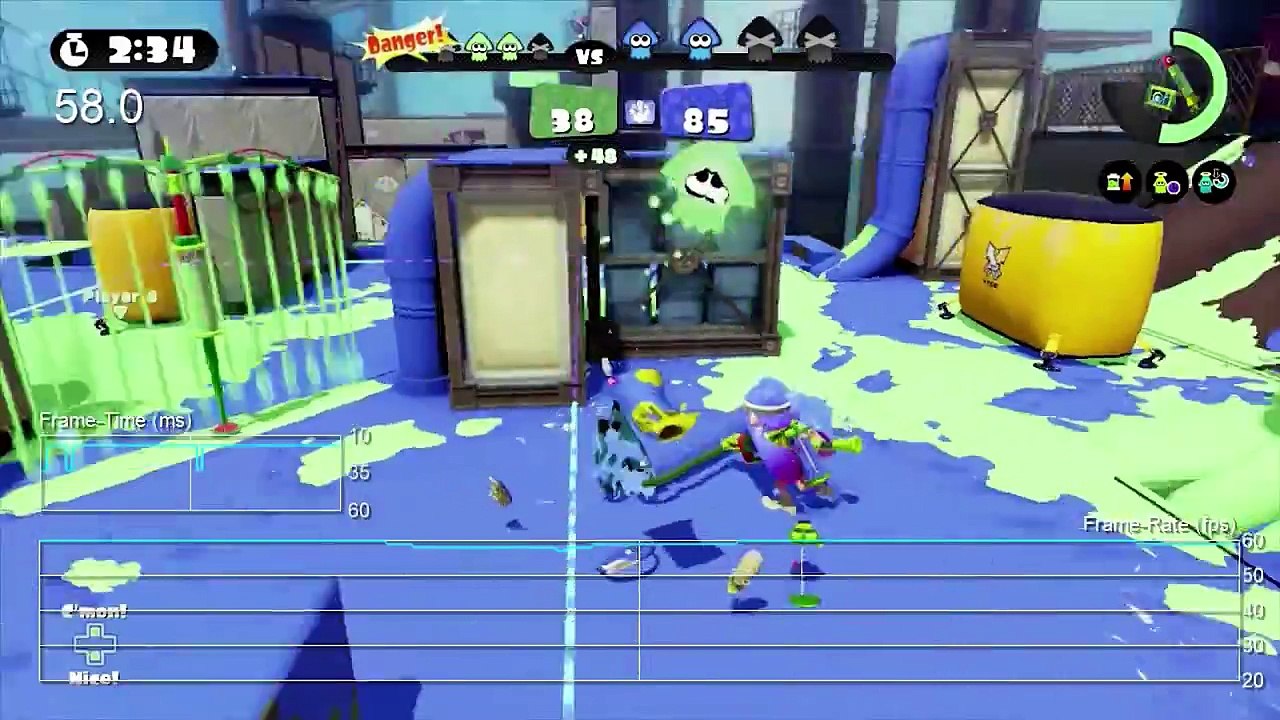 Splatoon Gameplay Frame-Rate Test [Work In Progress]