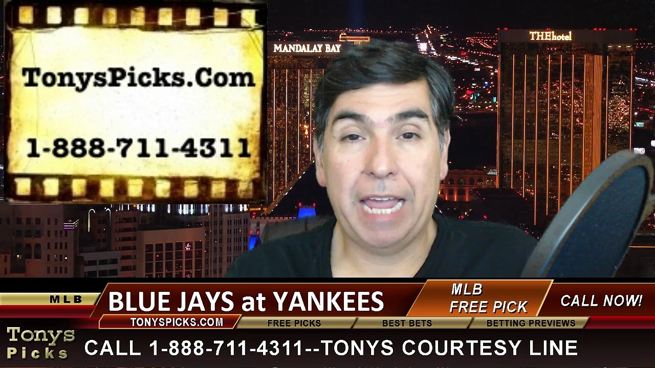 New York Yankees vs. Toronto Blue Jays Free Pick Prediction MLB Odds Preview 4-6-2015