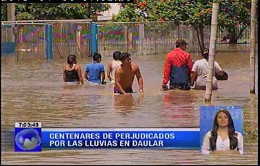 Centenares de perjudicados por lluvias en la comuna Daular