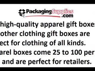 Durable Custom Apparel Boxes