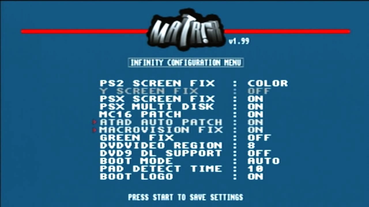 Como configurar o ps2 ¨CHIP MATRIX INFINITY¨, para jogar jogos de ps1 e assistir filmes