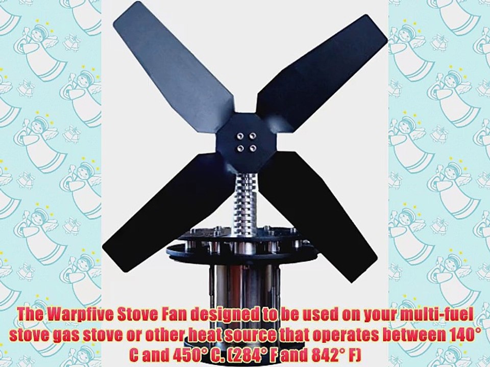 Warpfive Stove Fan Heat powered wood stove fan Stirling engine