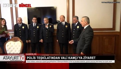 Malatya Emniyet Müdürü Urhal, Vali Kamçı'yı ziyaret etti