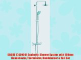 GROHE 27420001 Euphoria Shower System with 180mm Headshower Thermostat Handshower Rail Set
