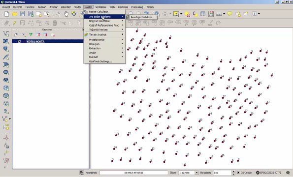 QGIS ile nokta verisinden raster TIN verisi nasıl üretilir?