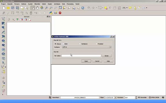 QGIS e vektör shape (shp) katman nasıl eklenir?