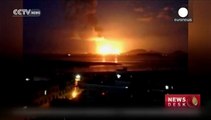 Espectacular explosión en una planta química en el sureste de China