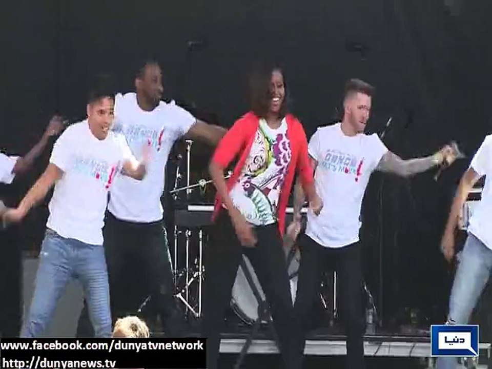 Michelle Obama breaks it down at Easter Egg Roll