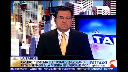 Sistema electoral en Vzla está "a la medida de los intereses del oficialismo"