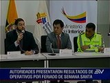 Resultado de operativos de seguridad y tránsito del feriado de semana santa