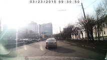 Scumbag Tries Cutting Off Driver and Causes Accident - Video   KillSomeTime.comaddtofun.com