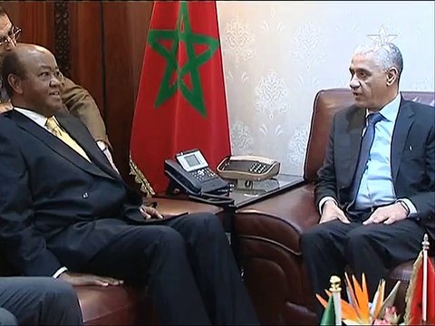 السيد راشيد الطالبي العلمي رئيس مجلس النواب يجري مباحثات مع السيد الامين العام للحزب الحاكم في تانزانيا