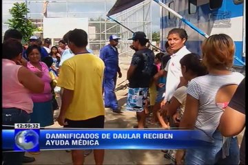 Ayuda médica para damnificados de Daular