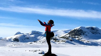 Being mindful in the mountains of Norway during Easter Holiday