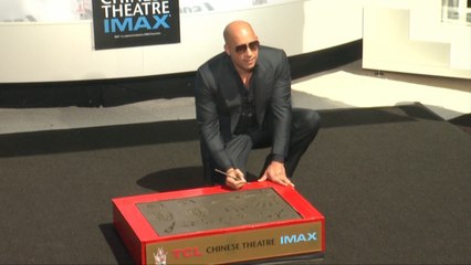 Vin Diesel Immortalized in Cement With Family/Co-Stars By His SIde
