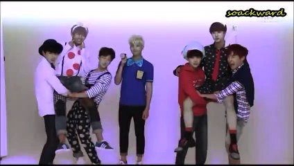 (مترجم عربي) BTS SG Cut - Chicken Fight Photo Shoot