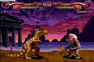 Primal Rage: Sauron's Special Moves and "Fatalities"