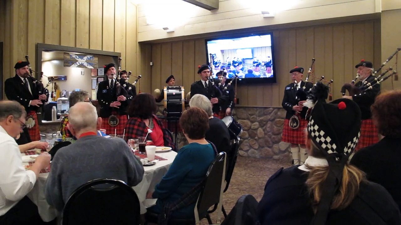 St. Andrew's Pipe Band at Troy's Kilgour Scottish Centre