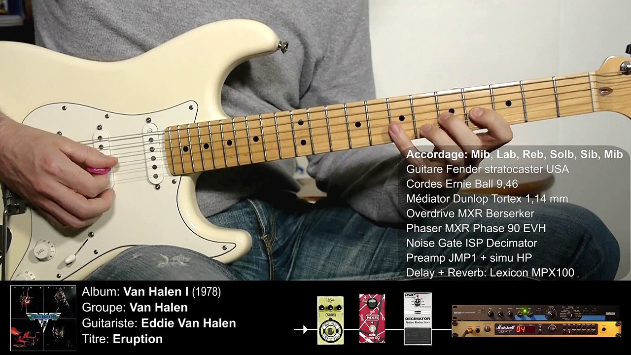 Eruption - Van Halen - Cover&Tutoriel