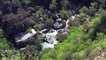 View of Neelawahn stream and pools from top of the mountain 4 april 2015 in Soon Valley near Kallar Kahar Pakistan