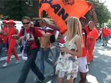 EURO-2012: Holland fans and Ukrainian reporter, funny video, Kharkiv, 06.2012