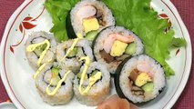 How to Make Futomaki Sushi and California Roll 太巻き寿司 カリフォルニアロール 作り方 レシピ