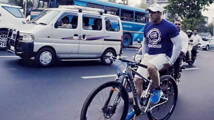 SPOTTED! Salman Khan Cycling on the Streets