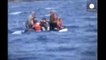 Turkish coast guards rescue over 50 Syrian migrants as their boat sank