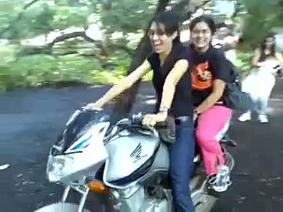 College Girl Bike Driving Fail(funny video)