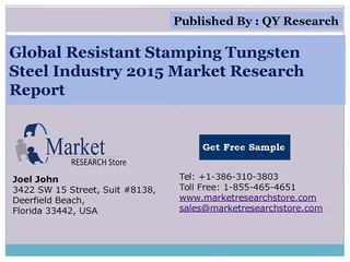 Global Resistant Stamping Tungsten Steel Industry