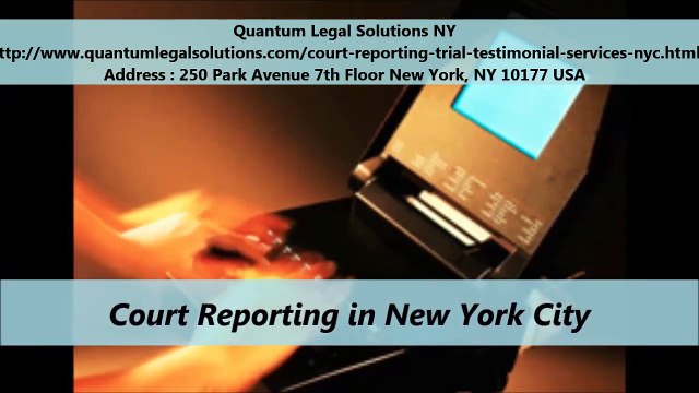 Quantum Legal Solutions NY : Court Reporting New York City
