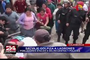Cajamarca: pobladores dan salvaje golpiza a ladrones