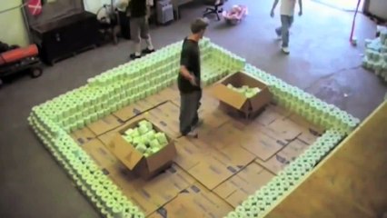 World's Largest Toilet Paper Pyramid