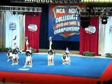 WVU  all girl competitive cheerleaders 2010 April 9 NCA Nationals finals by Mike.avi