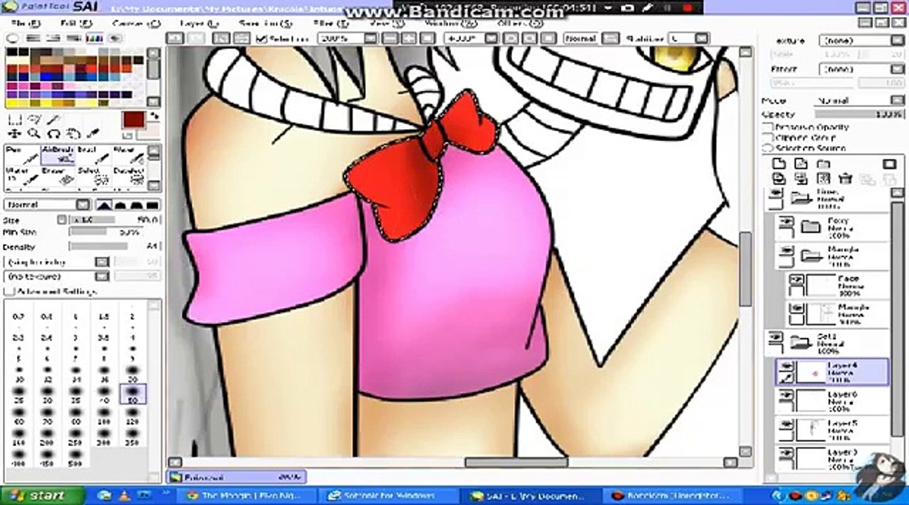 Foxy and Mangle (Human) Speedpaint