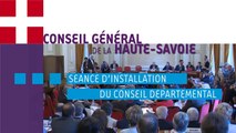 Séance d'installation du Conseil départemental de la Haute-Savoie