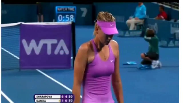 Maria Sharapova vs Caroline Garcia Women's Singles Brisbane International 2014-highlights