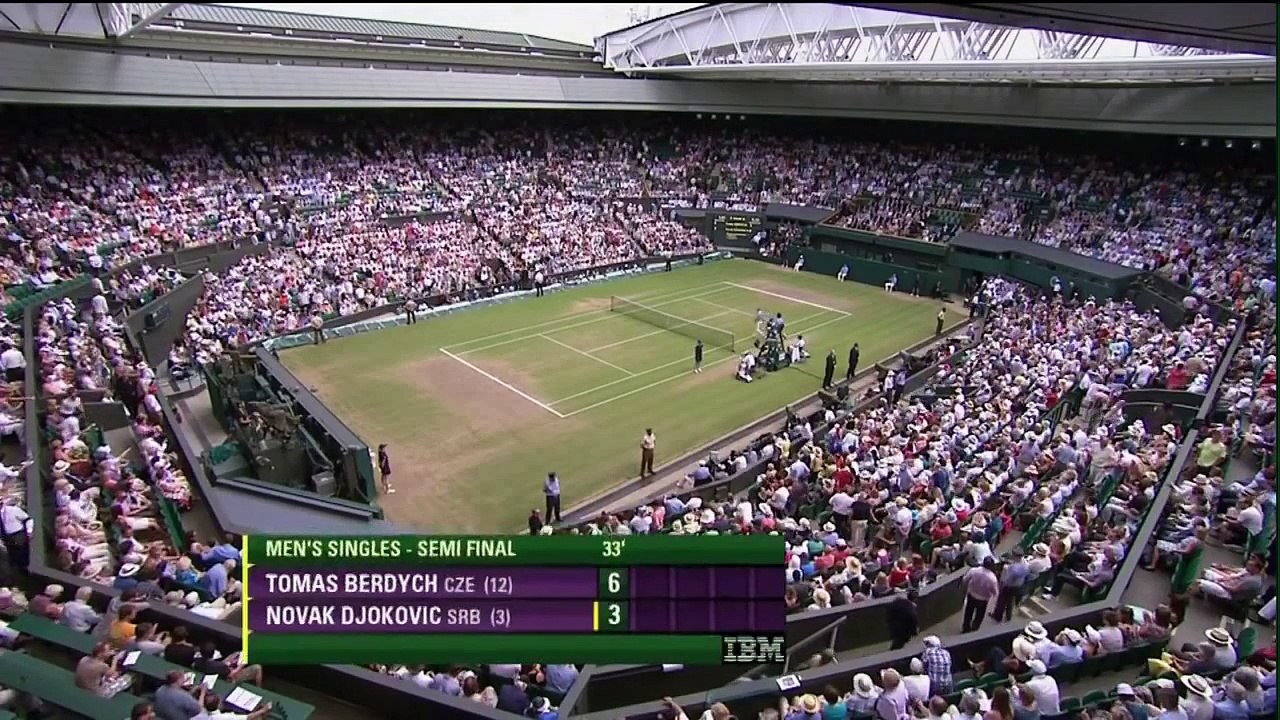 Wimbledon 2010 SF - Tomas Berdych Vs. Novak Djokovic - Highlights HD