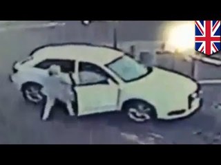 Пожилая женщина отбилась от угонщика машины