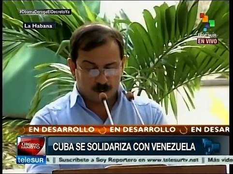 Entrega Cuba a Venezuela 3 mill. de firmas contra decreto de EE.UU.