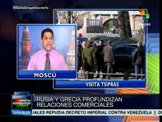 Profundizan Grecia y Rusia relaciones comerciales