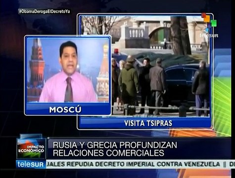 Profundizan Grecia y Rusia relaciones comerciales
