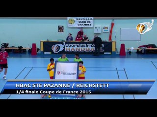HBAC STE PAZANNE / REICHSTETT - 1/4 Finale coupe de France départementale masuline 2015