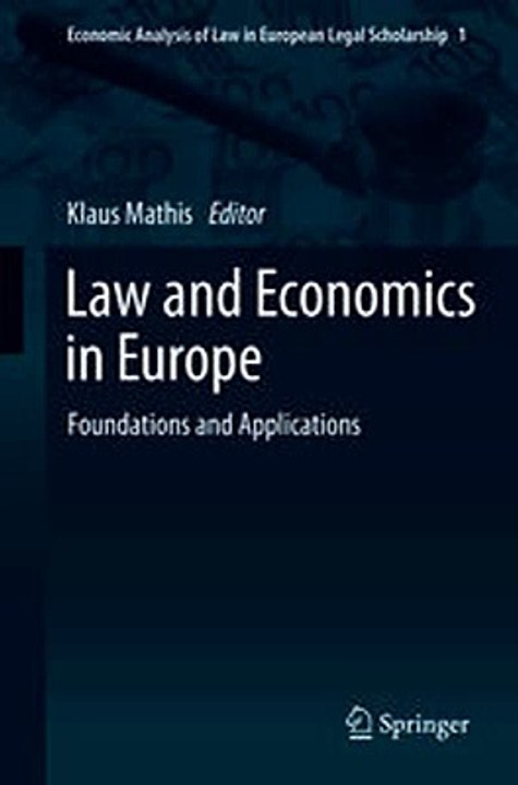 Download Law and Economics in Europe ebook {PDF} {EPUB}
