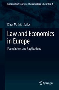 Download Law and Economics in Europe ebook {PDF} {EPUB}