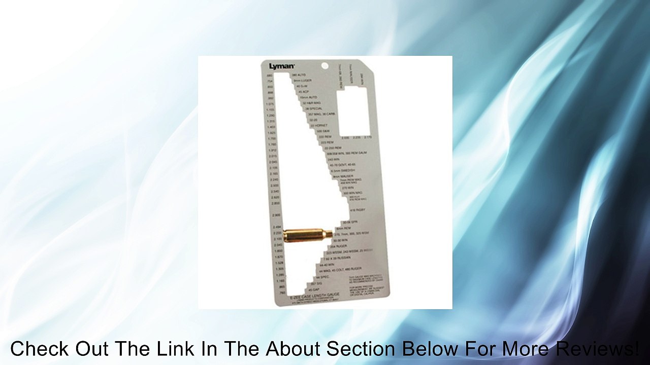 Lyman E-Zee Case Gauge Review