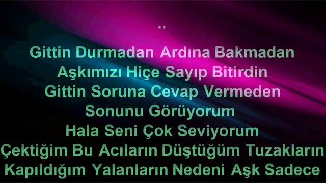 Berkay - (Feat. Elif Nun) - Aşk Sadece - (2012) TÜRKÇE KARAOKE
